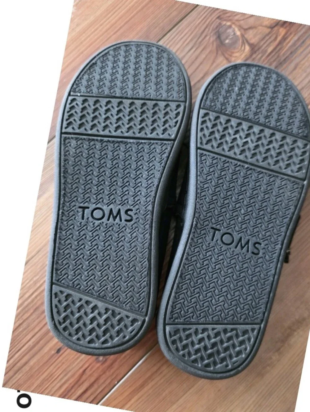 Toms Tiny Black Alpargata Toddler Size 11